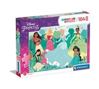 Clementoni Puzzle 104 pz Maxi Super Color 4-7a DISNEY PRINCESS 23767