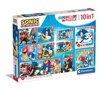 Clementoni Supercolor Sonic 10 Immagini Diverse (3 18, 30, 2 48 e 1 60 Pezzi), Puzzle Bambini 4 Anni, Made In Italy, Multicolore, 80508, Esclusivo Amazon