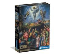 Clementoni - Puzzle 1500 Pezzi Arte, per Adulti e Ragazzi, Museum Collection, Tema Trasfigurazione di Raffello, con Poster Incluso, Compact Box, Idea Regalo Made in Italy, 59,5x84,5 cm, 31739