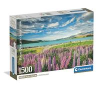 Clementoni - Puzzle 1500 Pezzi per Adulti e Ragazzi, Collection, Tema Lago Tekapo, con Poster Incluso, Compact Box, Idea Regalo Uomo e Donna, Made in Italy, 84,5x59,5 cm, 31731