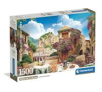 Clementoni Puzzle 1500 Pezzi Collection Panorama Italiano con Poster 84,5x59,5 cm Made in Italy