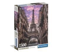 Clementoni - Puzzle 1500 Pezzi per Adulti e Ragazzi, Illustrazione con Paesaggio Urbano Paris Awakens, Idea Regalo, Compact Box, Made in Italy, 59,5x84,5, Poster Incluso, 31755