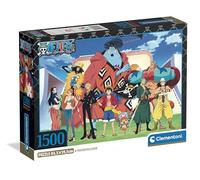 Clementoni - Puzzle 1500 Pezzi per Adulti e Ragazzi, Illustrazione One Piece con Poster Incluso, dalla Serie Anime e Manga, Compact Box, Idea Regalo Uomo e Donna, Made in Italy, 84,5x59,5 cm, 31746