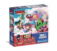 Clementoni - Puzzle 180 Pezzi Brawl Stars, per Bambini 7+ Anni, con 1 Sticker Esclusivo, Square Box, Made in Italy, 48,5x33,5 cm, 29804