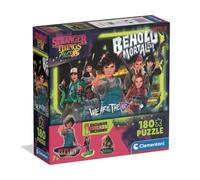Clementoni - Puzzle 180 Pezzi Stranger Things Tales from 85, per Bambini 7+ Anni, con 1 Sticker Esclusivo, Square Box, Made in Italy, 48,5x33,5 cm, 29807
