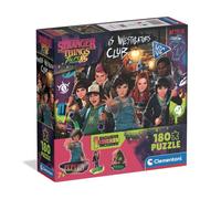 Clementoni - Puzzle 180 Pezzi Stranger Things Tales from 85, per Bambini 7+ Anni, con 1 Sticker Esclusivo, Square Box, Made in Italy, 48,5x33,5 cm, 29810