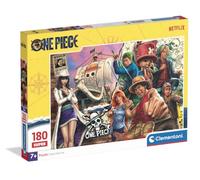 Clementoni | Puzzle Super One Piece per Bambini 7 Anni+ | 180 Pezzi | Dimensioni 48,5 x 33,5 cm | Sviluppo logico e manuale | Attività senza schermo | Idea Regalo Bambino