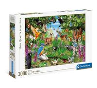 Clementoni Puzzle 2000 Pezzi Fantastic Forest 32566 Animali Bosco Foresta