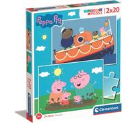 Clementoni 2 Puzzle Da 20 Pezzi Peppa Pig Clm24797