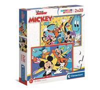 Puzzle Mickey Si Diverte Con Gli Amici 2x20 Pezzi