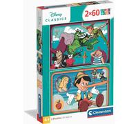 Clementoni - Puzzle 2x60 Disney classico - 40-99 Pezzi