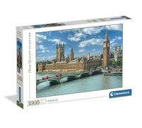 Clementoni Puzzle 3000 Pezzi, Londra Big Ben e Palazzo di Westminster, Alta Qualità
