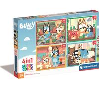 Clementoni - Puzzle 4v1 Bluey - 1-39 Pezzi
