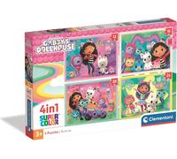 Puzzle - Clementoni: Puzzle 4in1 - Gaby's Dollhouse