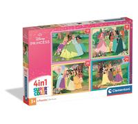 Clementoni - Puzzle 4v1 Principessa Disney - 1-39 Pezzi