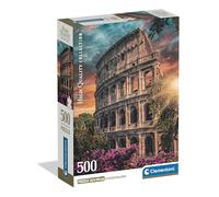 Clementoni - Puzzle 500 Pezzi per Adulti e Ragazzi, Collection, Tema Anfiteatro Flavio, con Poster Incluso, Compact Box, Idea Regalo Uomo e Donna, Made in Italy, 36x49 cm, 35588