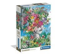 Clementoni - Puzzle 500 Pezzi per Adulti e Ragazzi, Collection, Tema Head in the Jungle, Compact Box con Poster Incluso, Idea Regalo Uomo e Donna, Made in Italy, 49x36 cm, 35600