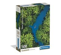 Clementoni - Puzzle 500 Pezzi per Adulti e Ragazzi, Collection, Tema Tropical Aerial View, Vista Tropicale, Compact Box con Poster Incluso, Idea Regalo Made in Italy, 49x36 cm, 35592