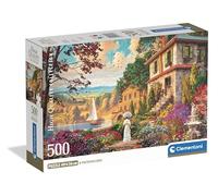 Clementoni - Puzzle 500 Pezzi per Adulti e Ragazzi, Illustrazione Tema Victorian Promenade, Idea Regalo, Compact Box, Made in Italy, 49x36 cm, Poster Incluso, 35618