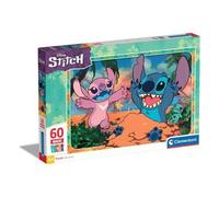 Clementoni Puzzle 60 pz Maxi Super Color 4-6a (62x42cm) DISNEY STITCH 26596