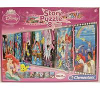 Clementoni Puzzle 8 x 25 pezzi Story Puzzle Disney Princess