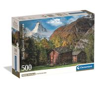Clementoni - Puzzle Adulto 500 Piezas Collection Charming Matterhorn Compact Box