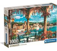Clementoni - Puzzle Balcone con vista sul lago di Como - 1000 Pezzi