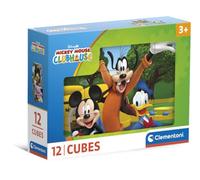 Clementoni - Cubi Puzzle Topolino 12 Cubi - 3 anni e + - Gioco da tavolo prima età - Idea regalo