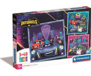 Clementoni - Puzzle Batruote 3x48 - 40-99 Pezzi