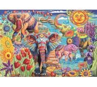 Clementoni - Puzzle Carnevale degli elefanti - 500 Pezzi
