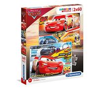 Clementoni- Puzzle Cars 3 Disney 2x60pzs The Movie Giocattolo, Multicolore, One size, 0625030
