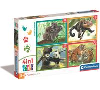 Clementoni - Puzzle Coccole per bambini 4 contro 1 - 1-39 Pezzi