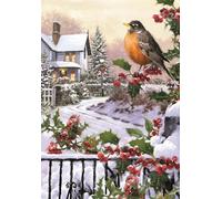 Clementoni - Puzzle Collezione classica di Natale: Uccelli in giardino - 1000 Pezzi