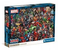 Clementoni - Puzzle Compatto Impossibile Puzzle Marvel - 1000 Pezzi