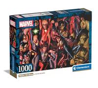 Clementoni Puzzle Marvel - 1000 Pezzi - Puzzle Adulti, Poster Incluso, Puzzle Marvel, Puzzle Supereroi, Divertimento Per Adulti, Made In Italy, 39857
