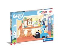 Clementoni 27169 Bluey Supercolor Bluey-104 Pieces-Jigsaw Puzzle for Kids Age 6-