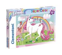 Clementoni - 27109 - Supercolor Unicorn Brilliant - Puzzle for children - 104 p