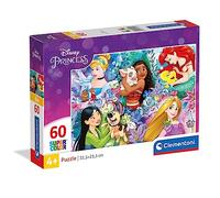 Clementoni - Puzzle Puzzle SuperColor: Principesse Disney - 40-99 Pezzi
