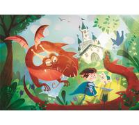 Clementoni Puzzle Drago e Cavaliere 180 pezzi