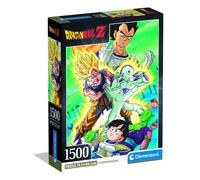 Clementoni - Puzzle 1500 Pezzi per Adulti e Ragazzi, Illustrazione Dragon Ball con Poster Incluso, dalla Serie Anime, Compact Box, Idea Regalo Uomo e Donna, Made in Italy, 59,5x84,5 cm, 31747