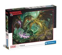 Clementoni CLM39734 Puzzle da 1000 Pezzi - Dungeons & Dragons: Drago Verde