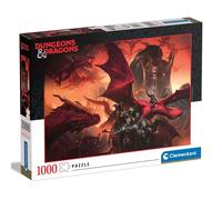Clementoni- Puzzle Dungeons & Dragons L'ombra della Regina dei Draghi - 1000 Pez