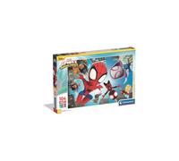 Clementoni - Puzzle per Bambini 104 Pezzi Supercolor, per Bambini 4+ Anni, Illustrazione con Supereroe Spidey, Idea Regalo, Made in Italy, 62x42 cm, 23777