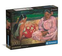Clementoni - Puzzle 1000 Pezzi Arte per Adulti e Ragazzi, Museum Collection, Tema Femmes de Tahiti di Gauguin, con Poster Incluso, Compact Box, Idea Regalo Uomo e Donna, Made in Italy, 70x50 cm, 39975