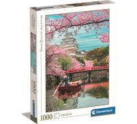 Clementoni - Puzzle Il castello di Himeji in primavera - 1000 Pezzi