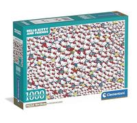 Clementoni Puzzle Impossibile, 1000 Pezzi per Adulti e Ragazzi, Illustrazione con Tema Hello Kitty and Friends, Idea Regalo, Made in Italy, 70x50 cm, Poster Incluso, 37119