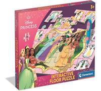 Clementoni Puzzle Interattivo da Pavimento Principesse 24 Pezzi 3+ Anni Con Penn