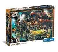 Clementoni Puzzle Jurassic World 3-1000 Pezzi - Puzzle Adulti, Poster Incluso, Puzzle Film Famosi, Dinosauri, Divertimento Per Adulti, Made In Italy, 39856
