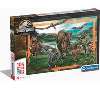 Clementoni 23770 Supercolor Jurassic World-Puzzle 104 Maxi Teile Ab 4 Jahren, Bu