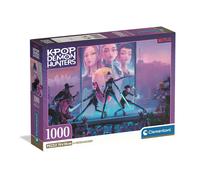 Clementoni Puzzle 1000 Pezzi per Adulti e Ragazzi, Illustrazione con Tema K-pop Demon Hunters, Idea Regalo, Made in Italy, 70x50 cm, Poster Incluso, 37121